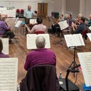 The Wednesday Orchestra in session. Picture: Chris Davies