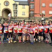Some of the runners in Exeter