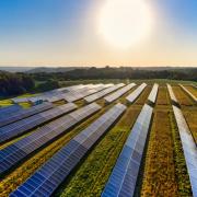 A stock image of a solar farm similar to the one near Taunton which Environmena will restore ahead of the summer months.