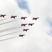 The Red Arrows will fly over Taunton in July