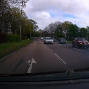 The driver shared the dashcam footage after driving on Priorswood Road