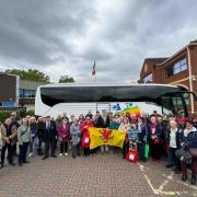 Visitors from Lisieux arrived in Taunton yesterday (Sunday, April 21)