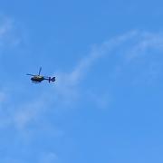 A police helicopter circled Wells whilst specialist officers tracked down the offender.