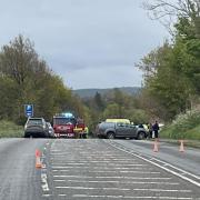 The road was closed for hours as a result of the incident.