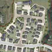 The revised plans for 54 homes on Orchard Vale in Midsomer Norton.