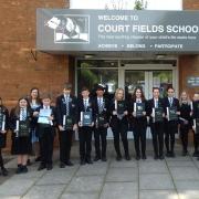 The students at Courtfield School were given certificates and badges