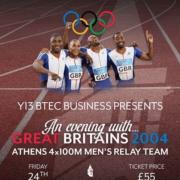 Year 13 BTEC Business students are proud to be organsing an Olympic themed charity evening on Friday 24th May in the Densham Suite at Taunton School.