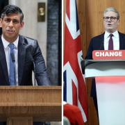 Rishi Sunak announces the date of the general election (left); Keir Starmer responds.