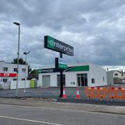 Signage has appeared at the new Enterprise Rent-a-Car site in Taunton after the company received planning permission in December.
