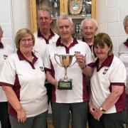 Kingscliffe Short Mat Bowls Club celebrate Handicap Cup triumph