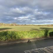 The proposed site of 100 new homes on the B3153 Somerton Road in Huish Episcopi, near Langport.
