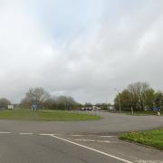 The Nunney Catch roundabout, where the collision reportedly occured.