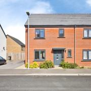 The three-bedroom end-terrace house in Glastonbury’s Kingsfield development is up for sale for £290,000
