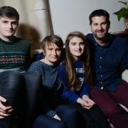 FAMILY SECRETS: Joseph, Amanda, Maddie and Andy Cooper who will be starring in a new show on Channel 5 next week