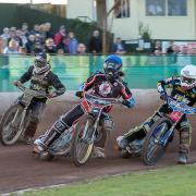 STANDOUT: Richard Lawson (middle) performed well for Somerset in their home defeat against King's Lynn