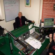 Bishop visits radio station