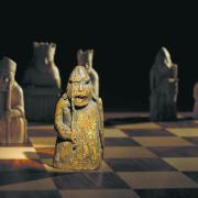 CHESS: One of the medieval chess pieces, missing for 200 years from a famous set, due to fetch up to £1 million at auction - having been bought for £5 in 1964! Picture: SWNS