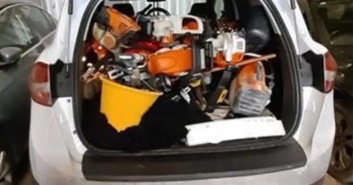 Two women arrested after 'a large number of power tools' found in car