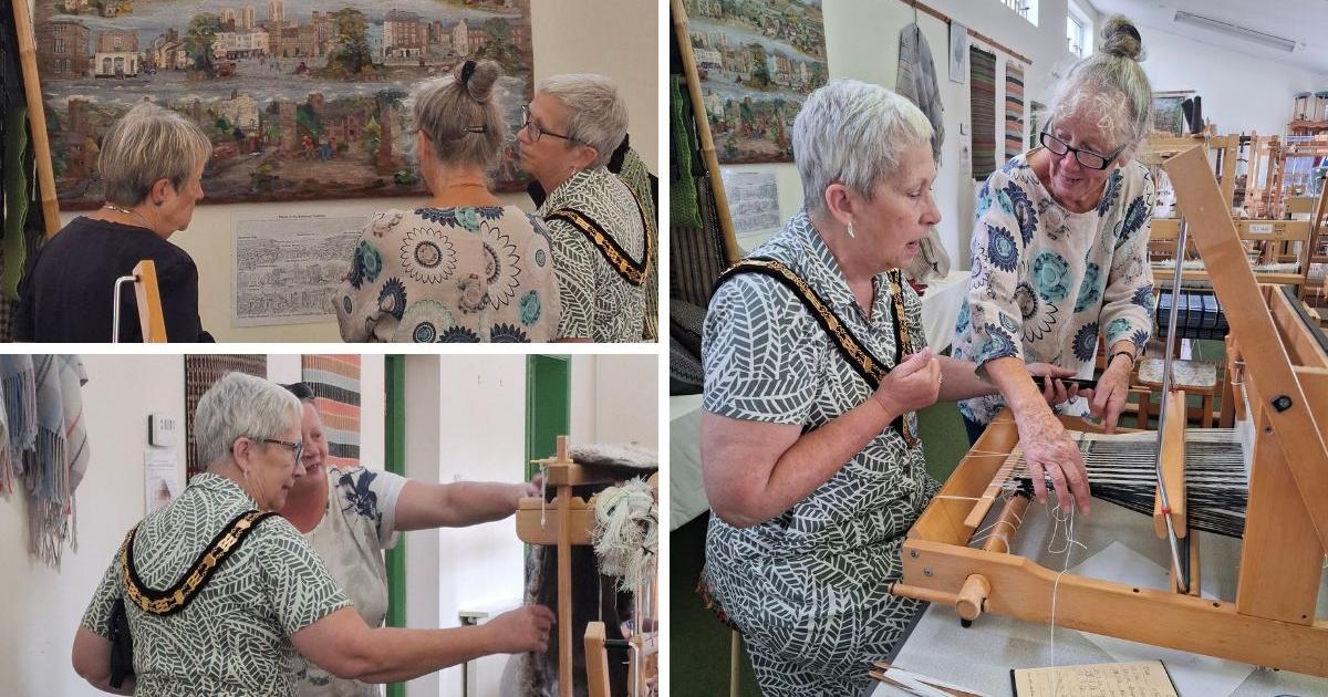 Mayor visits studio near Taunton to celebrate milestone anniversary