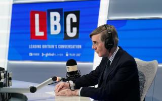 Jacob Rees-Mogg takes part in the Call the Cabinet phone-in on LBC's Nick Ferrari at Breakfast show. Picture: Stefan Rousseau, PA Wire