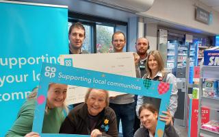 The celebration took place at the Cheddon Road Co-op store on November 17
