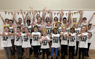 A local dance school tap-danced to Wake Me Up Before You Go Go' by Wham for charity