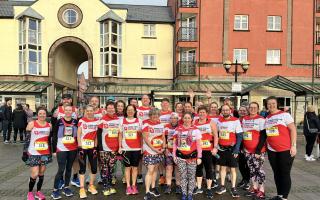 Some of the runners in Exeter