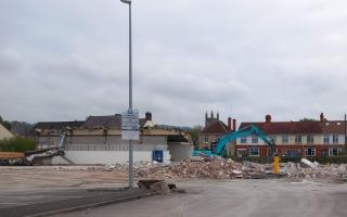 Demolition works to a branch of Lidl in Wells are progressing well.