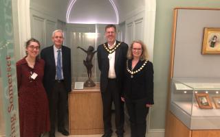 The Mayor of Taunton, Cllr Nick O' Donnell was at the official unveiling too