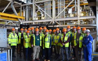 Somerset councillors and politicians were given a tour of both Hinkley Point A and B.