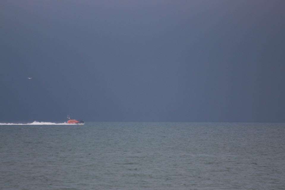 MERGING SKIES AND SEA: A lifeboat at Minehead. PICTURE: Claire Adam. PUBLISHED: March 23, 2017
