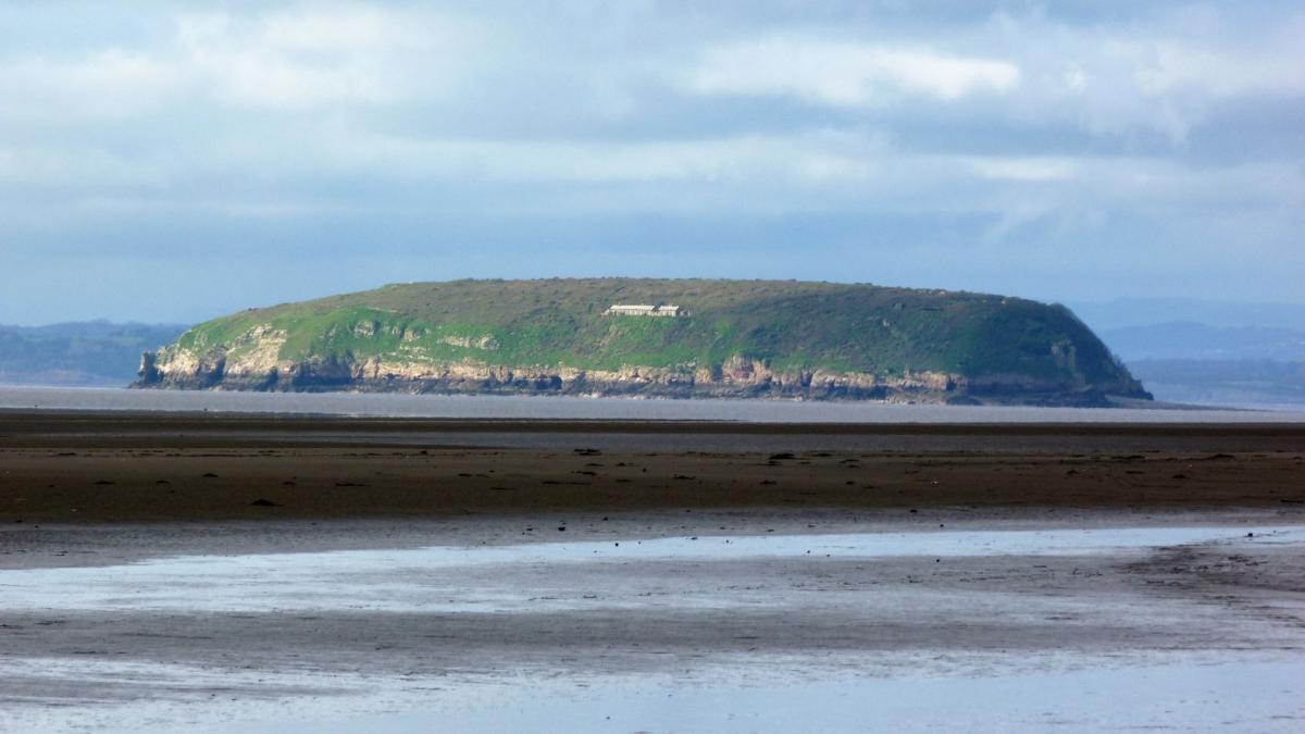ISLAND: Steep Holm, from Berrow Beach. PICTURE: Lenny Lismore. PUBLISHED: April 6, 2017