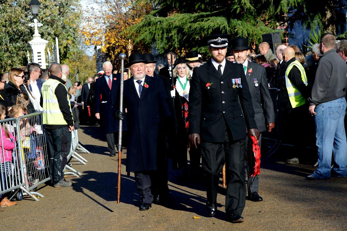 Remembrance events in Taunton's Vivary Park 